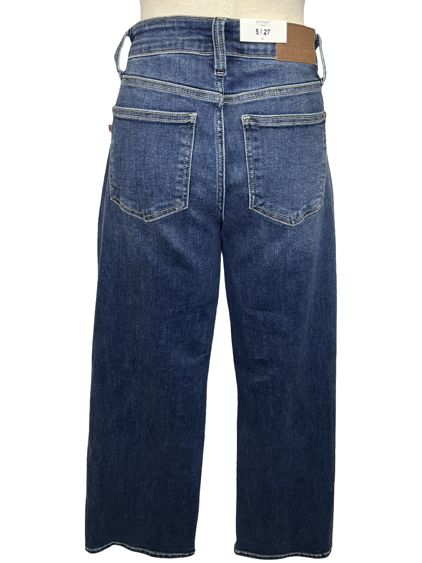 Judy Blue MR 90's Straight Front Patch Double Pocket Jean