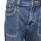 Judy Blue MR 90's Straight Front Patch Double Pocket Jean
