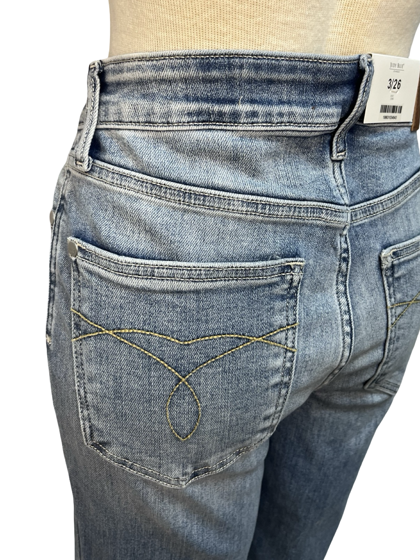 Judy Blue MR Kick Flare with Frayed Hem Jean