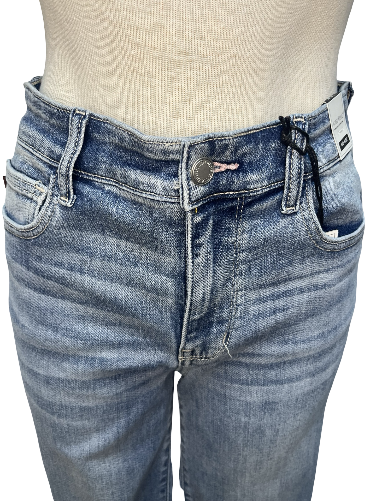 Judy Blue MR Kick Flare with Frayed Hem Jean