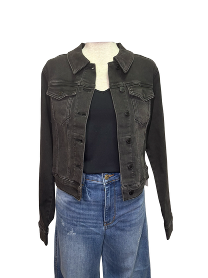 Judy Blue Mid Length Jacket Black