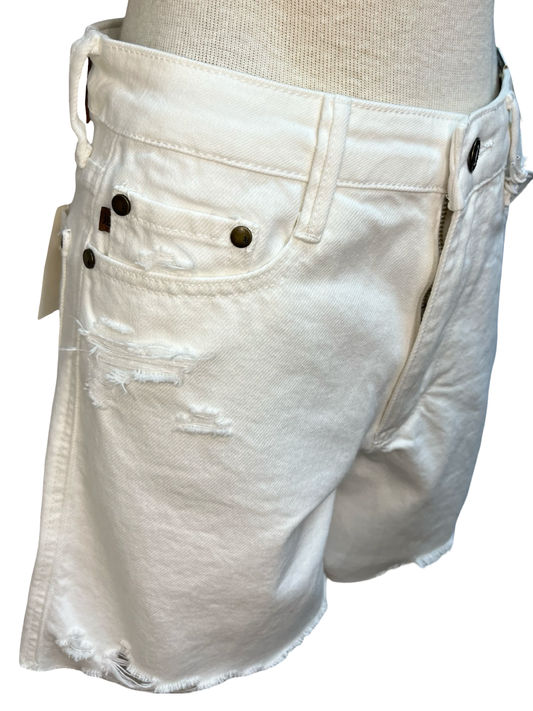 Judy Blue Rigid Magic Dad Short White