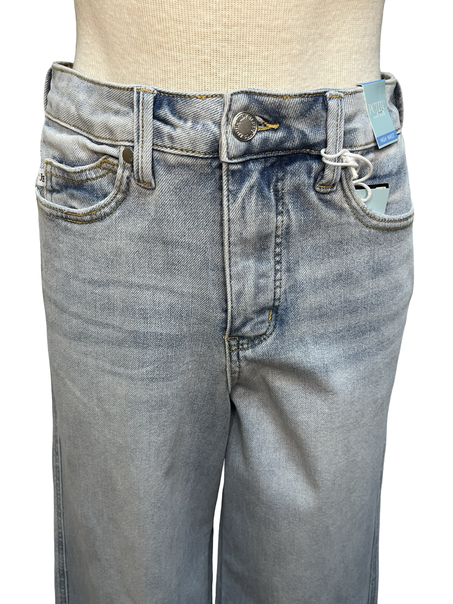 Judy Blue Tummy Control HW Retro Wide Jeans