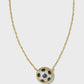 Soccer Short Pendant Necklace Gold Ivory Mother of Pearl
