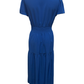Faux Twist Maxi Dress Blue