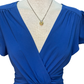 Faux Twist Maxi Dress Blue