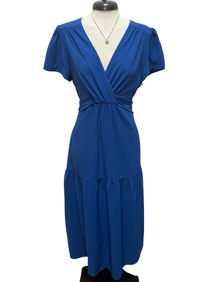 Faux Twist Maxi Dress Blue