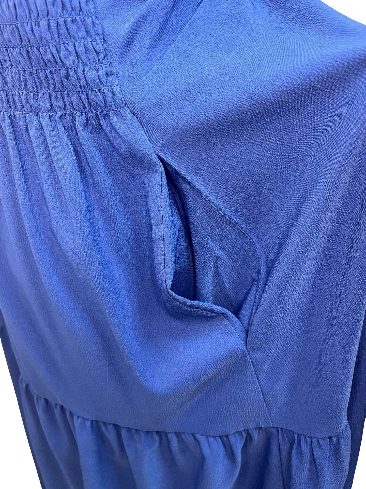 Faux Twist Maxi Dress Blue