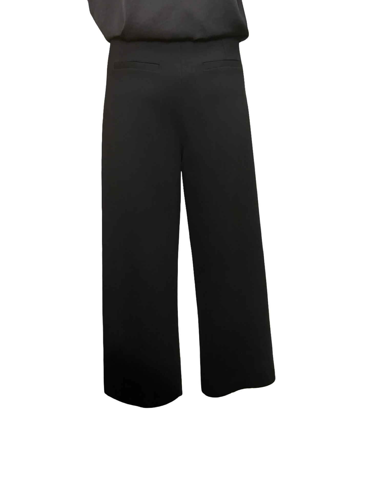 Denver Hi Waist Wide Leg Ponte Black