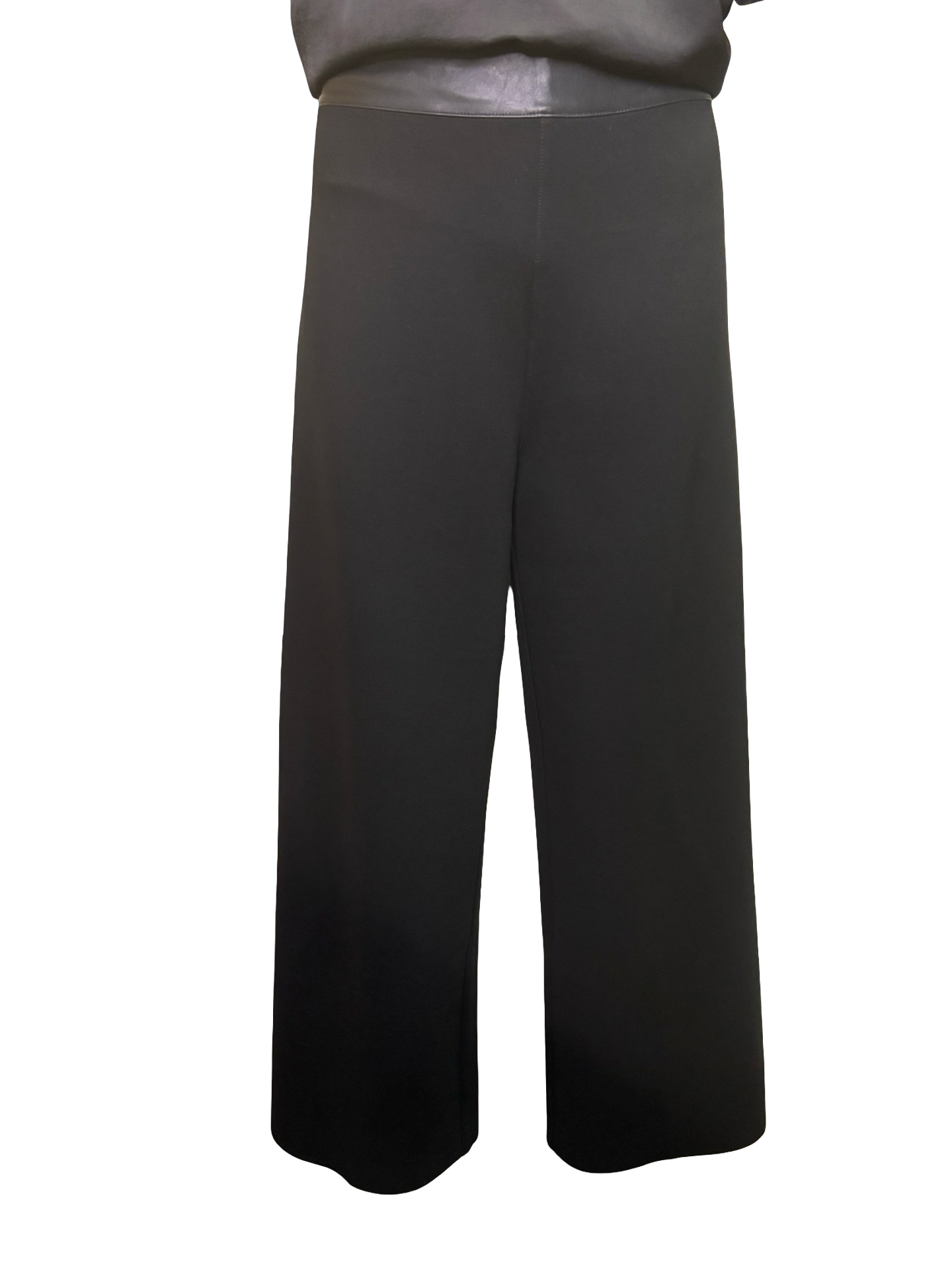 Denver Hi Waist Wide Leg Ponte Black