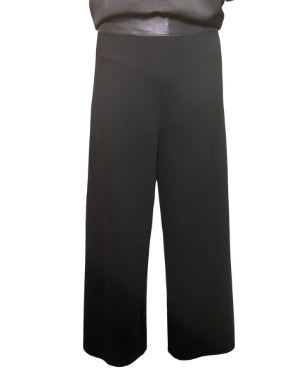 Denver Hi Waist Wide Leg Ponte Black