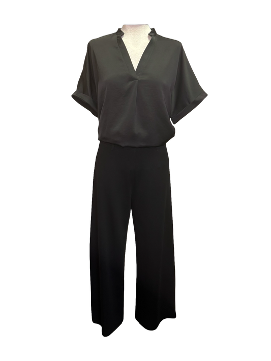 Erin Hi Waist Wide Leg Ponte Black