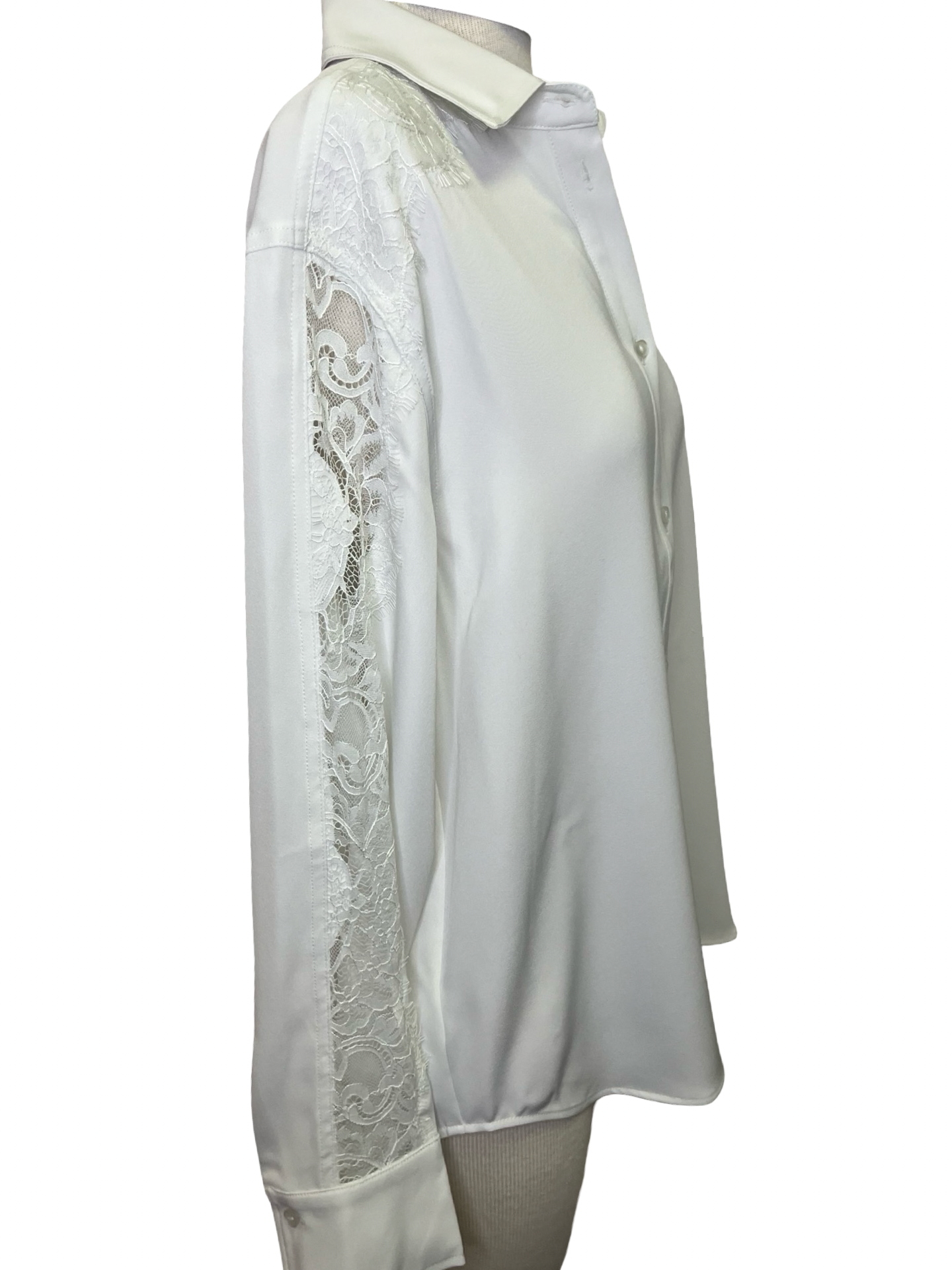 Natasha Lace Trim Shirt