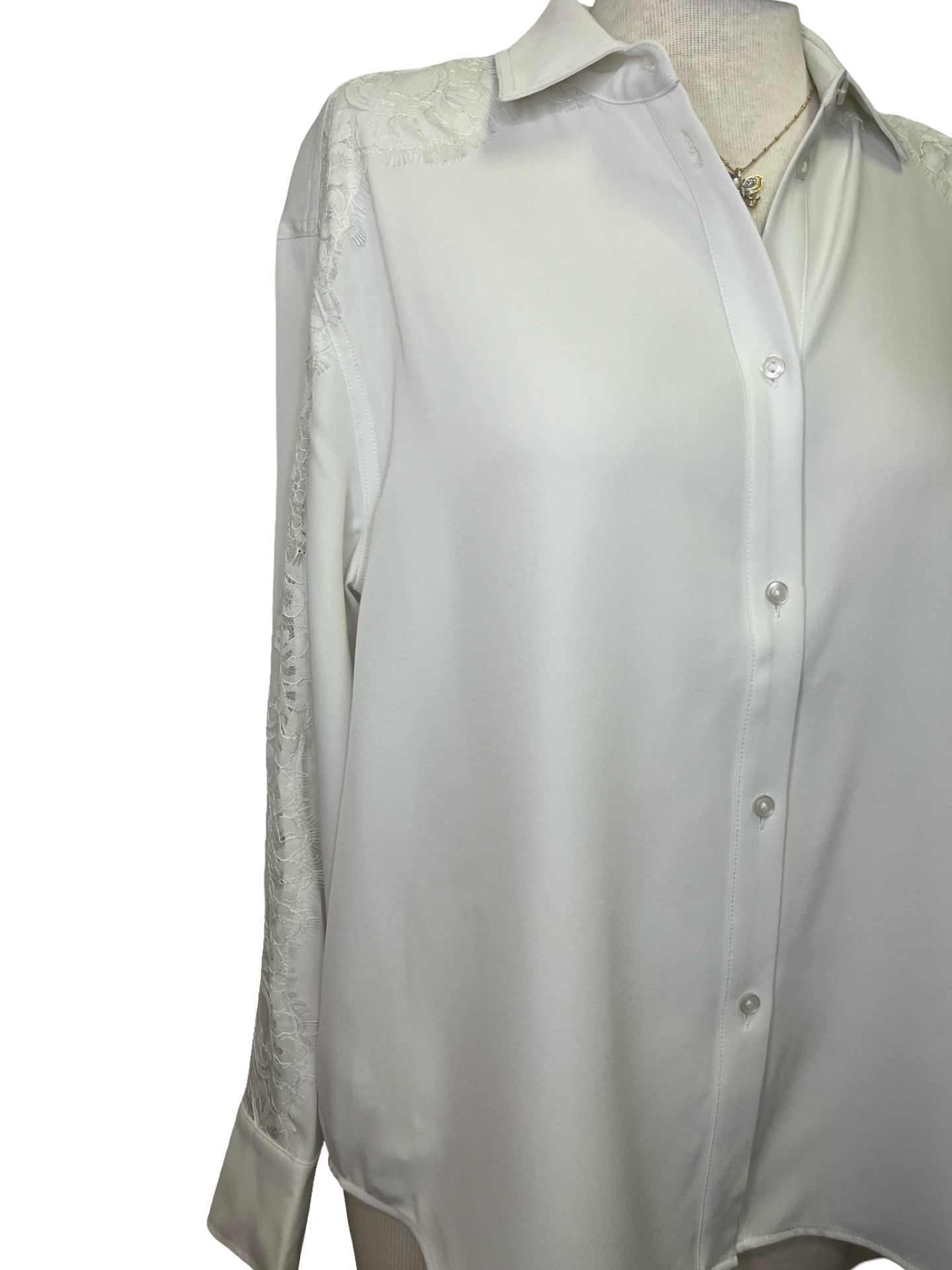Natasha Lace Trim Shirt