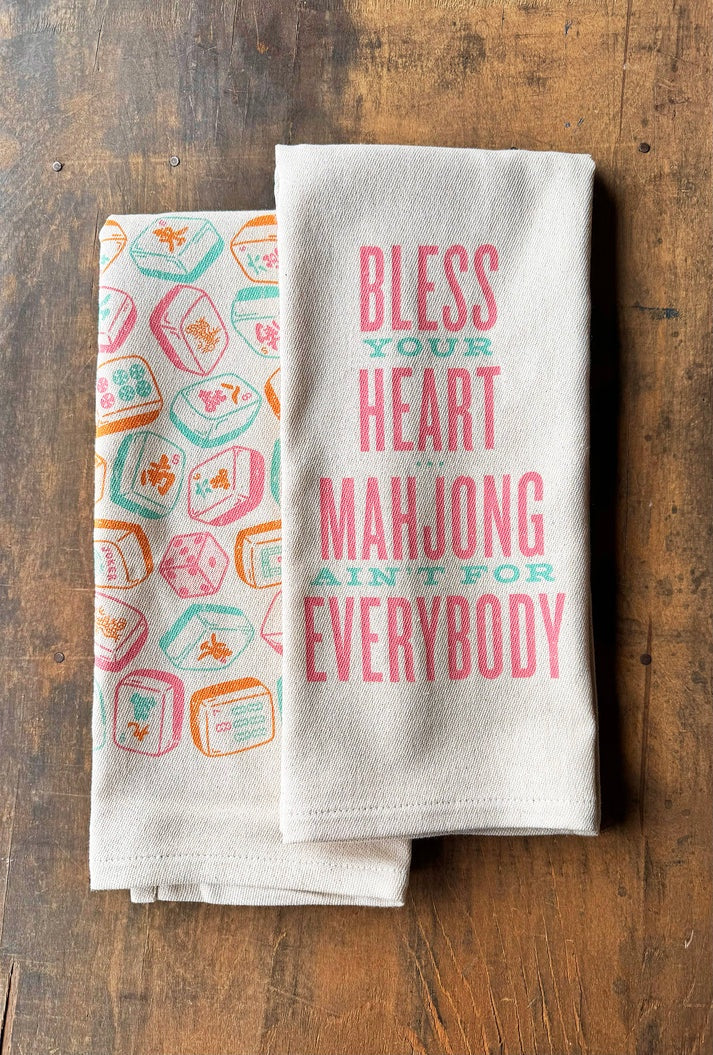 Bless Your Heart...Mahjong Ain't for Everybody Kitchen Towel