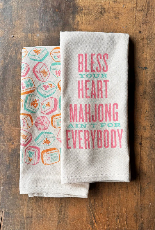 Bless Your Heart...Mahjong Ain't for Everybody Kitchen Towel