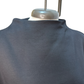 Mock Neck Batwing Sleeve Top Black