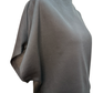 Mock Neck Batwing Sleeve Top Black