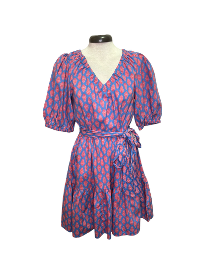 Audra Tiered Dress Blue