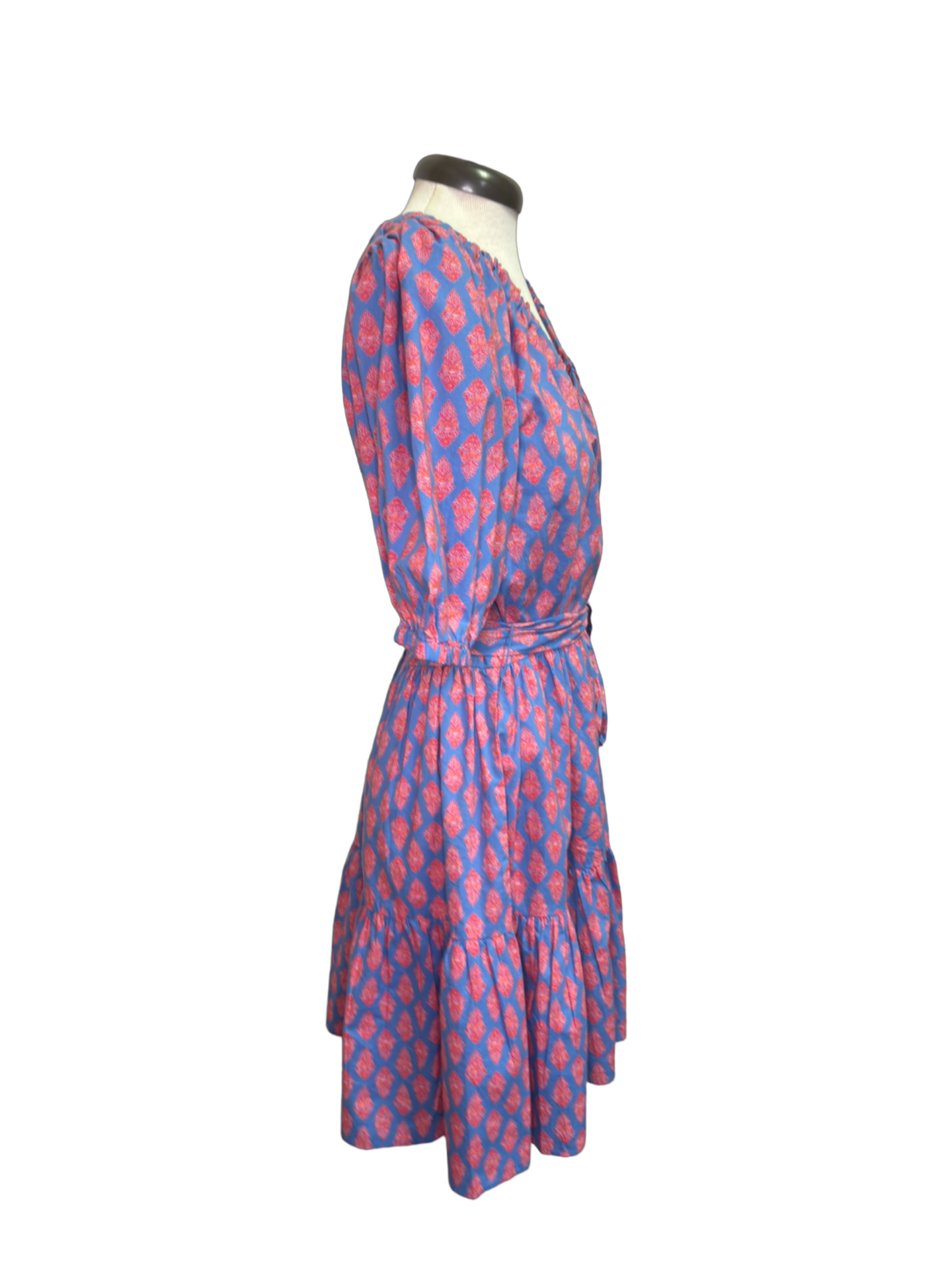 Audra Tiered Dress Blue