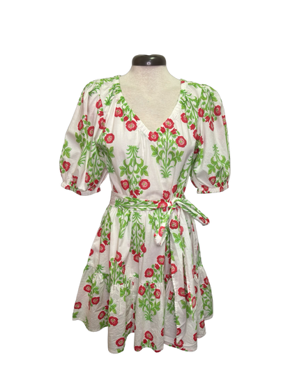 Audra Tiered Dress White
