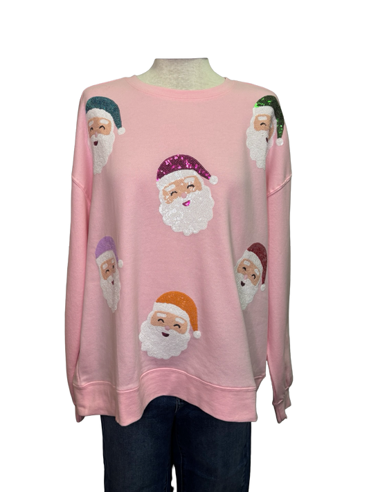Blush Holiday Sparkle Sweatshirt