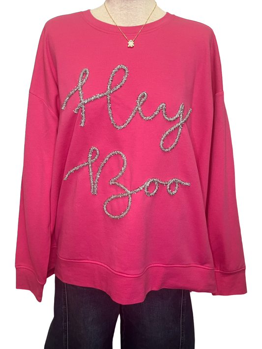 Halloween Sparkle Sweatshirt Pink