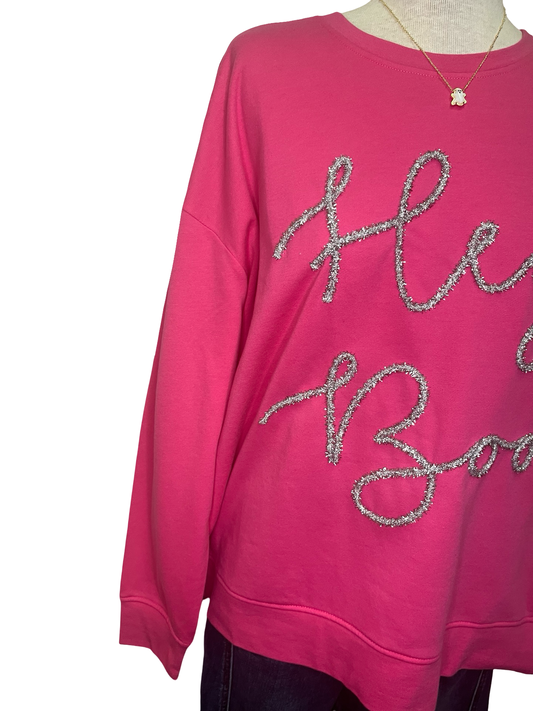 Halloween Sparkle Sweatshirt Pink