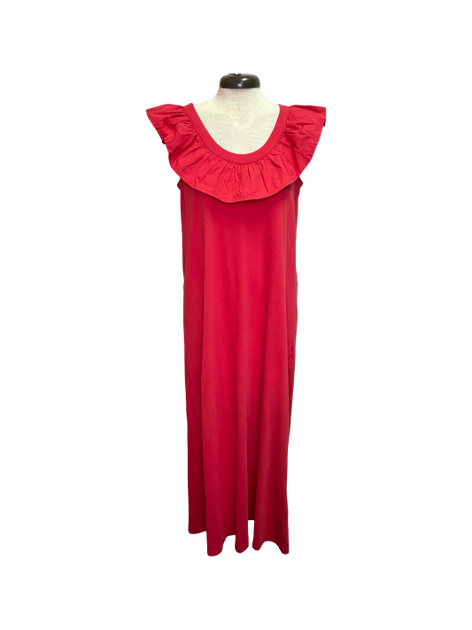 Kimi Ruffle Maxi Dress Red