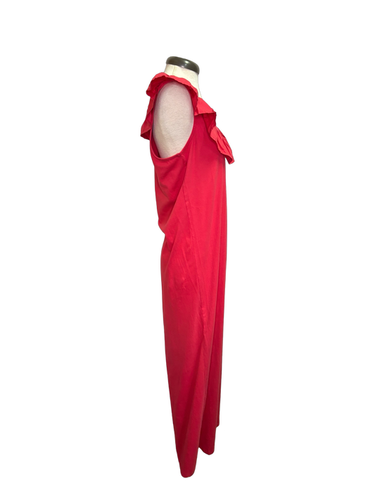 Kimi Ruffle Maxi Dress Red