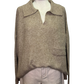 Noa Collared Sweater Tan One Size