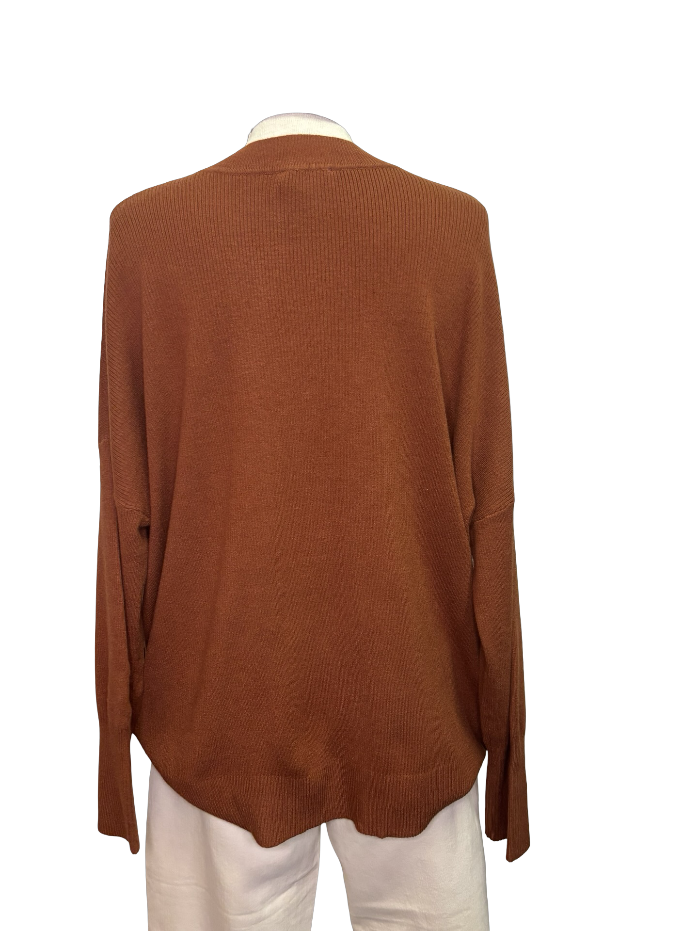 Noralee Button Sweater Rust One Size