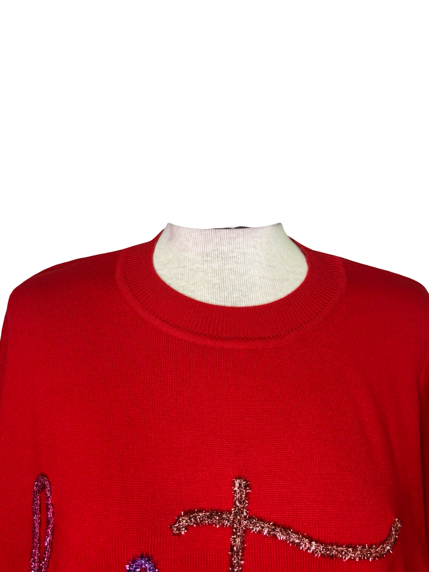 Red Holiday Sparkle Sweater