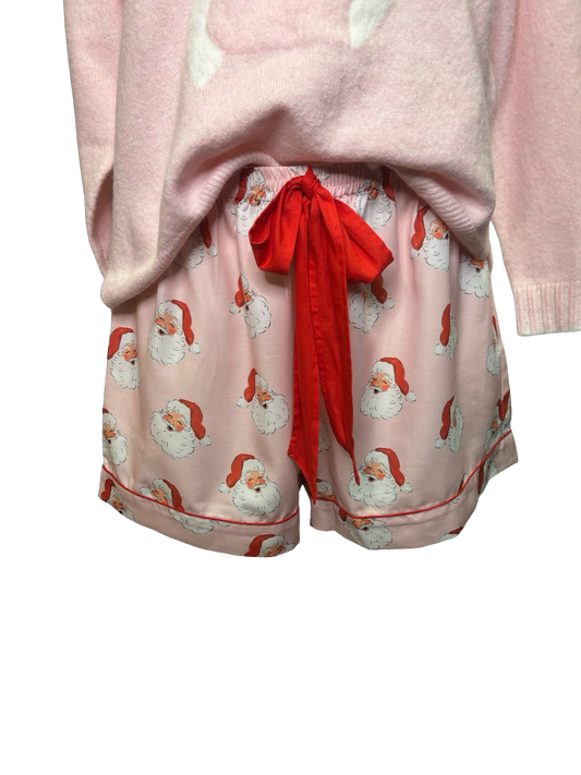 Santa Holiday Pajama Shorts