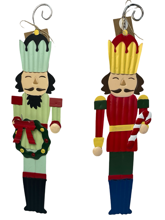 Tin Nutcracker Ornaments