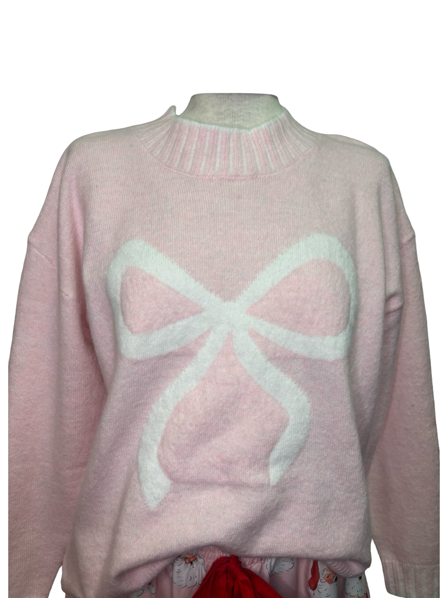 Wilder Bow Sweater Blush