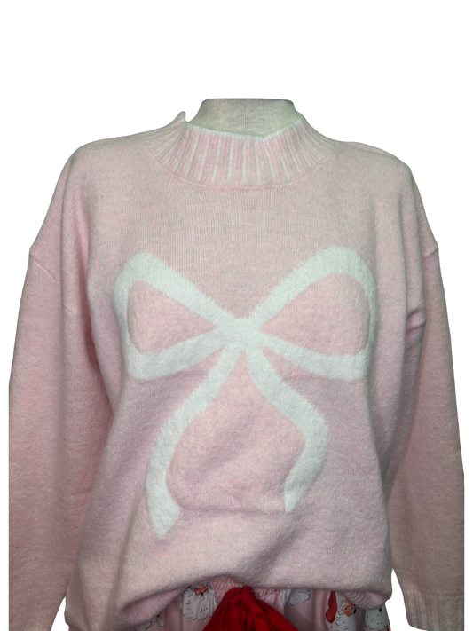 Wilder Bow Sweater Blush