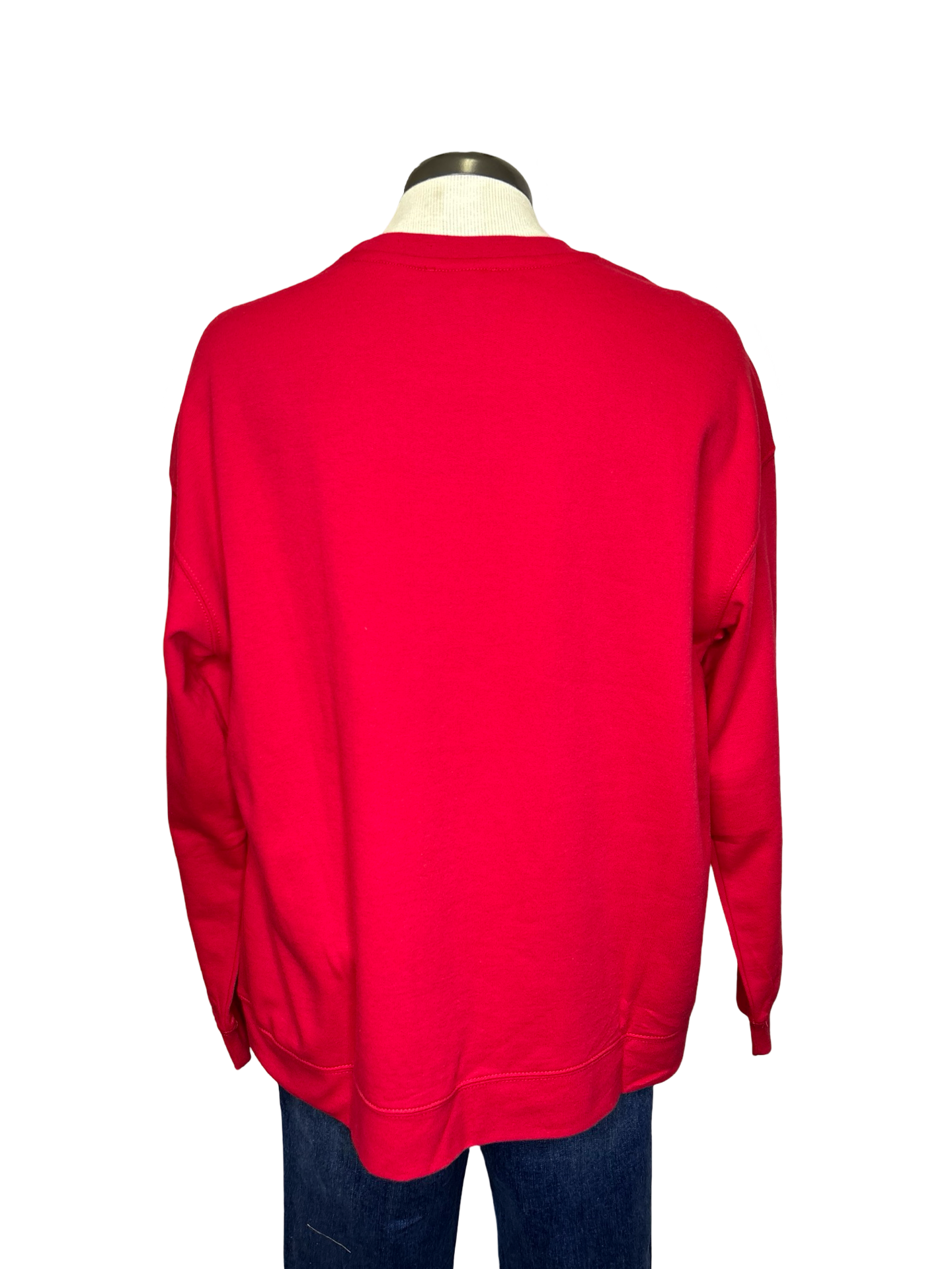 Holiday Sparkle Sweatshirt Red Sleigh All Day