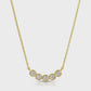 Faux Multi Diamond Necklace Gold