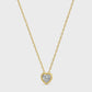 Ultra Delicate CZ Heart Pendant Necklace