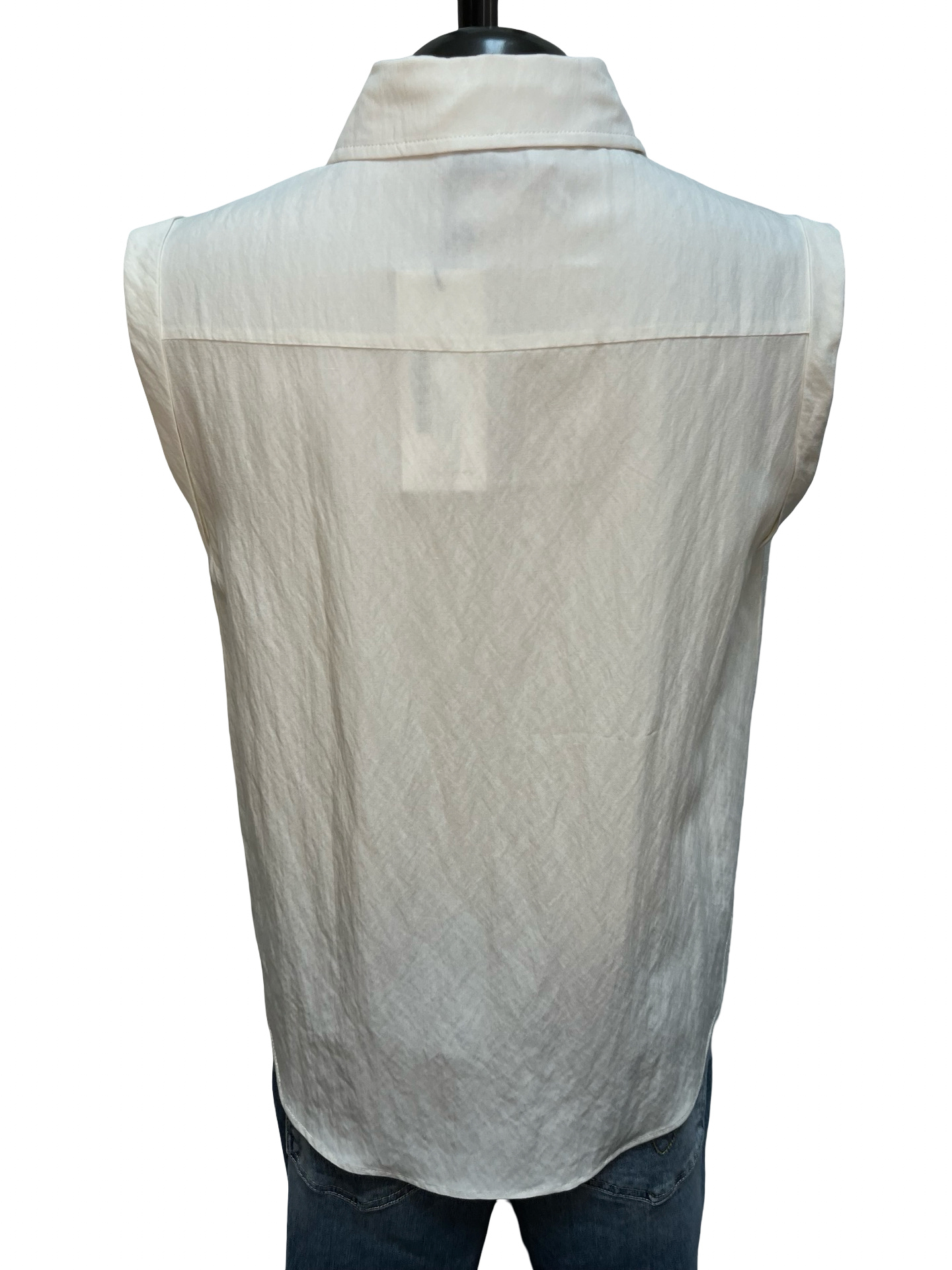 Cap Sleeve Hidden Placket Blouse