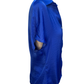 Drop Shoulder Button Up Blouse Capri Blue
