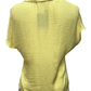 Drop Shoulder Button Up Blouse Pale Banana