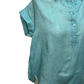 Short Sleeve Popover Blouse Emerald