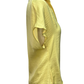 Drop Shoulder Button Up Blouse Pale Banana