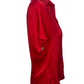 Drop Shoulder Button Up Blouse Red