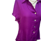 Drop Shoulder Button Up Blouse Viola