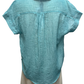 Short Sleeve Popover Blouse Emerald