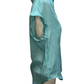 Short Sleeve Popover Blouse Emerald