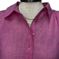 Short Sleeve Popover Blouse Hot Pink